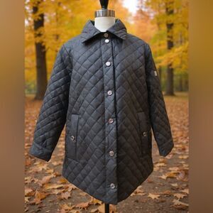 Anne Klein Quilted  Black Jacket. Size XL